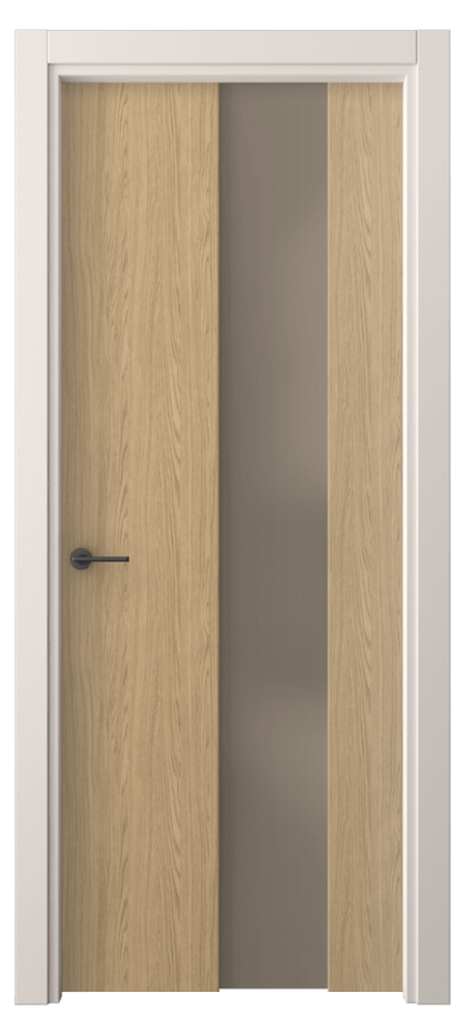 Межкомнатная дверь Freedom 4226 Жемчужный дуб Сатинированное бронзовое стекло, триплекс Цена 40799 ₽ | Volhovec