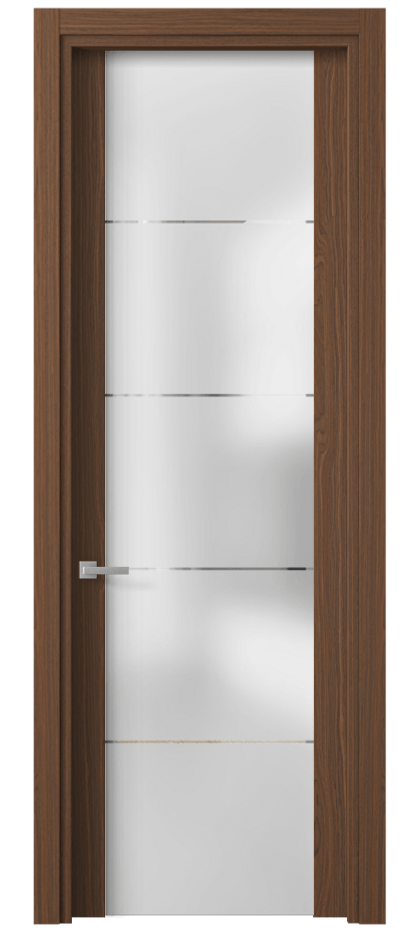 Межкомнатная дверь Planum 4114 Экзотик винный матовый Сатинированное стекло с гравировкой «КВАДРО», триплекс Цена 76699 ₽ | Volhovec