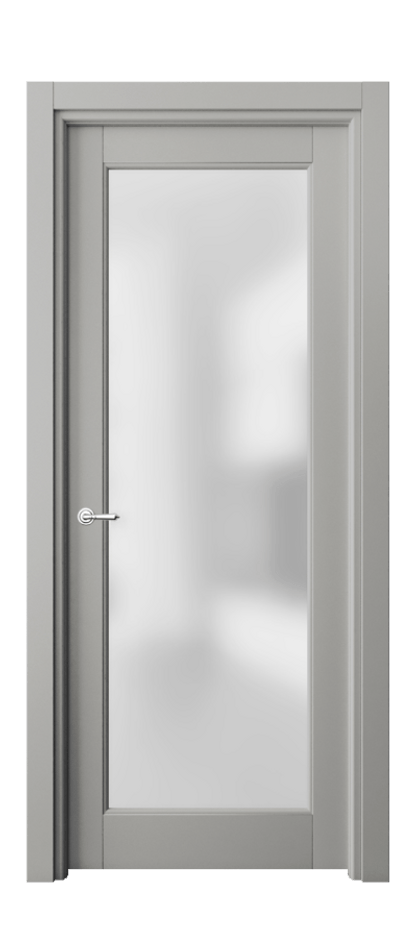 Межкомнатная дверь Toscana Litera 6300 Бук нейтральный серый Сатинированное стекло Цена 89099 ₽ | Volhovec