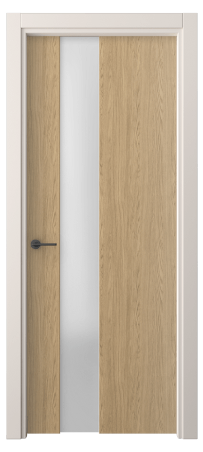 Межкомнатная дверь Freedom 4224 Жемчужный дуб Сатинированное стекло Цена 40799 ₽ | Volhovec