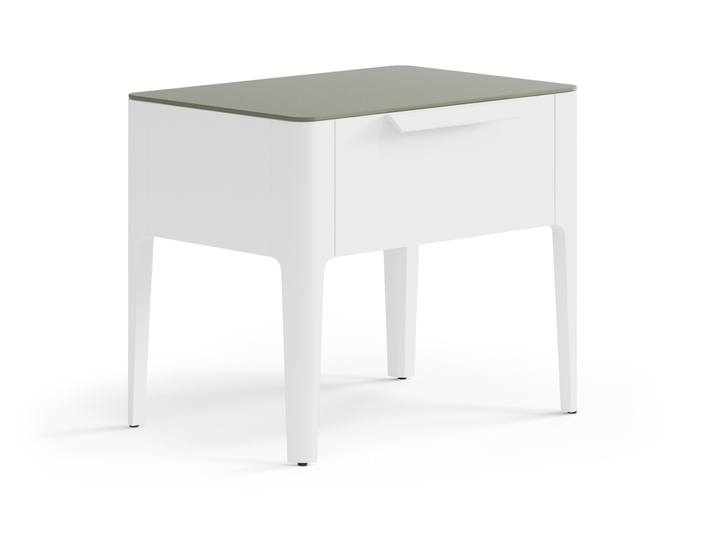 Мебель Тумба прикроватная Piega 1 ящик. Цвет Матовый светло-серый. Материал Гладкая эмаль. Коллекция Тумба прикроватная Piega 1 ящик. Фото. Мебель Тумба прикроватная Piega 1 ящик. Цвет Матовый светло-серый. Материал Гладкая эмаль. Коллекция Тумба прикроватная Piega 1 ящик. Картинка.