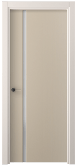 Дверь межкомнатная 4222 ПЭСБ САТ. Цвет ПЭТ светло-бежевый. Материал ПЭТ. Коллекция Freedom. Картинка.