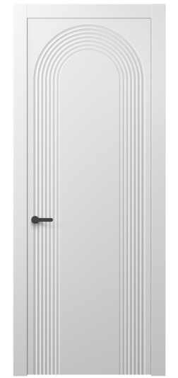 Дверь межкомнатная 8648 МБЛ. Цвет Матовый белоснежный. Материал Гладкая эмаль. Коллекция Alba. Картинка.