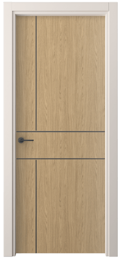 Дверь межкомнатная 4209 ЖМД. Цвет Жемчужный дуб. Материал Ламинатин. Коллекция Freedom. Картинка.