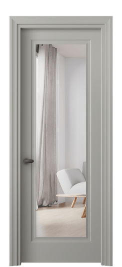 Дверь межкомнатная 8503 МНСР ЗЕР. Цвет Матовый нейтральный серый. Материал Гладкая эмаль. Коллекция Esse. Картинка.