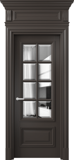 Дверь межкомнатная 7316 БАН ДВ ЗЕР Ф. Цвет Бук антрацит. Материал Массив бука эмаль. Коллекция Antique. Картинка.