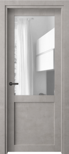 Дверь межкомнатная 2122 ЛСЕ ПРОЗ. Цвет Леон серебро. Материал Teknofoil Ламинатин. Коллекция Neo. Картинка.
