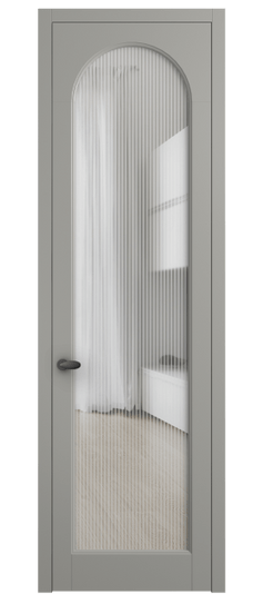 Дверь межкомнатная 6804 МНСР MORU. Цвет Матовый нейтральный серый. Материал Гладкая эмаль. Коллекция Palazzo. Картинка.