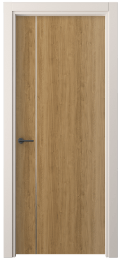 Дверь межкомнатная 4201 ГОР. Цвет Грецкий орех. Материал Ламинатин. Коллекция Freedom. Картинка.