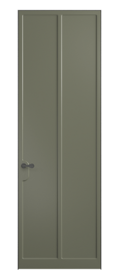 Дверь межкомнатная 7511 МОТ. Цвет Матовый оливковый тёмный. Материал Гладкая эмаль. Коллекция Softform. Картинка.