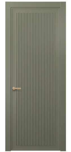 Дверь межкомнатная АКП 8642 МОТ. Цвет Матовый оливковый тёмный. Материал Гладкая эмаль. Коллекция Альба. Картинка.