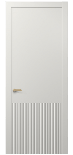 Дверь межкомнатная 8645 МСР . Цвет Матовый серый. Материал Гладкая эмаль. Коллекция Alba. Картинка.