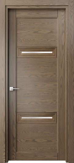 Дверь межкомнатная 6113 ДММ САТ. Цвет Дуб мраморный. Материал Массив дуба. Коллекция Ego. Картинка.