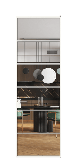 Межкомнатная дверь АЛПЛ040.04 Crystalvision БЕЛ. Цвет Алюминий Белый. Материал Алюминий. Коллекция Formato. Фото. Дверь межкомнатная АЛПЛ040.04 Crystalvision БЕЛ. Цвет Алюминий Белый. Материал Алюминий. Коллекция Formato. Картинка.