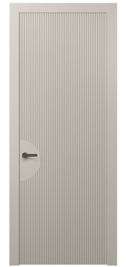 Дверь межкомнатная АКП 8624 МСБЖ. Цвет Матовый светло-бежевый. Материал Гладкая эмаль. Коллекция Dune. Картинка.