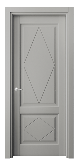 Дверь межкомнатная 6343 БНСР. Цвет Бук нейтральный серый. Материал Массив бука эмаль. Коллекция Toscana Rombo. Картинка.