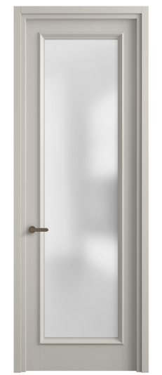 Дверь межкомнатная 6702 МОС САТ. Цвет Матовый облачно-серый. Материал Гладкая эмаль. Коллекция Шарм. Картинка.