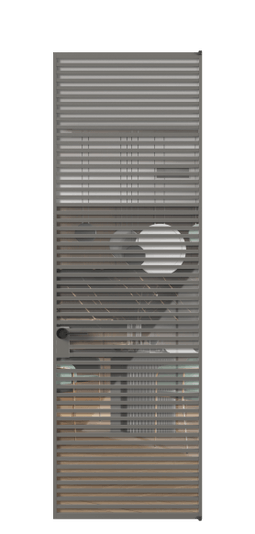 Дверь межкомнатная АЛПЛ040.07 АКЛС Алюминий классический серый Stopsol Clear прозрачное. Цвет Алюминий классический серый. Материал Алюминий в эмали. Коллекция Formato. Картинка.