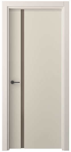 Дверь межкомнатная 4222 ПЭСБ БР САТ. Цвет ПЭТ светло-бежевый. Материал ПЭТ. Коллекция Фридом. Картинка.