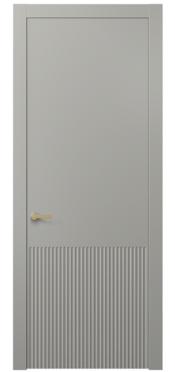 Дверь межкомнатная 8645 МНСР . Цвет Матовый нейтральный серый. Материал Гладкая эмаль. Коллекция Alba. Картинка.