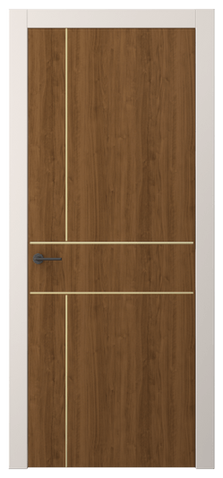 Дверь межкомнатная АКП 4209 ЛОР. Цвет Лесной орех. Материал Ламинатин. Коллекция Freedom. Картинка.