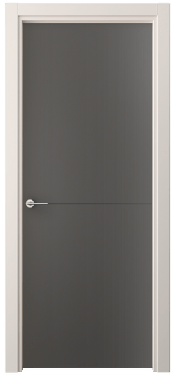 Дверь межкомнатная 4207 ПЭГФ. Цвет ПЭТ графитовый. Материал ПЭТ. Коллекция Freedom. Картинка.