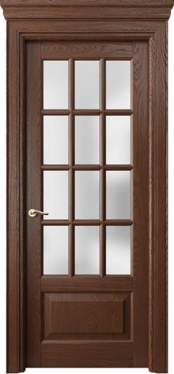Дверь межкомнатная 0728 ДКЧ.Б САТ. Цвет Дуб коньячный брашированный. Материал Массив дуба брашированный. Коллекция Lignum. Картинка.