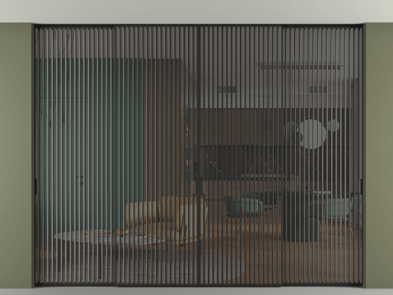 Алюминевая перегородка p2+2_06 Серый триплекс ЧЕР. Цвет Алюминий Черный. Материал Алюминий. Коллекция Перегородка Formato внутри проёма скрытое крепление в потолок 4 створки. Фото. Алюминевая перегородка p2+2_06 Серый триплекс ЧЕР. Цвет Алюминий Черный. Материал Алюминий. Коллекция Перегородка Formato внутри проёма скрытое крепление в потолок 4 створки. Картинка.