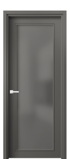 Дверь межкомнатная 8000 МКЛС СЕР САТ. Цвет Матовый классический серый. Материал Гладкая эмаль. Коллекция Neo Classic. Картинка.