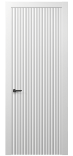 Дверь межкомнатная 8641 МБЛ . Цвет Матовый белоснежный. Материал Гладкая эмаль. Коллекция Alba. Картинка.