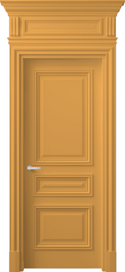 Дверь межкомнатная 7305 Пастельно-жёлтый RAL 1034. Цвет RAL Пастельно-жёлтый RAL 1034. Материал Массив бука эмаль. Коллекция Antique. Картинка.