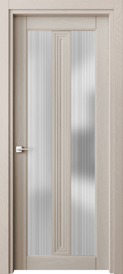 Дверь межкомнатная 6122 ДСБЖ ДОЖДЬ. Цвет Дуб светло-бежевый. Материал Массив дуба эмаль. Коллекция Эго. Картинка.