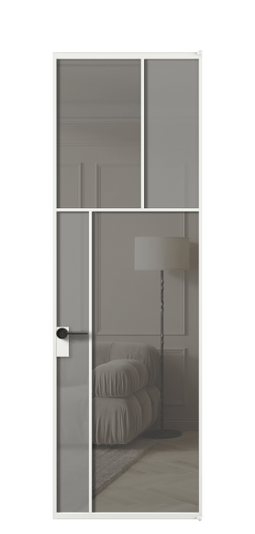 АЛПЛ041.22 АБЛ Серый сатин матовое + Серый прозрачное