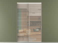 Перегородка Formato внутри проёма 2 створки