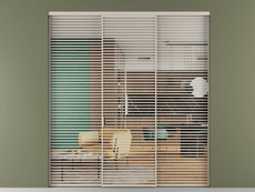 Перегородка Formato внутри проёма трёхстворчатая