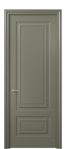 Дверь межкомнатная 8441 МОТ. Цвет Матовый оливковый тёмный. Материал Гладкая эмаль. Коллекция Mascot. Картинка.