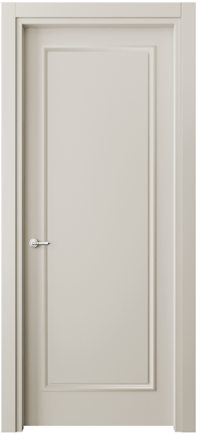 Дверь межкомнатная 8101 МОС. Цвет Матовый облачно-серый. Материал Гладкая эмаль. Коллекция Paris. Картинка.